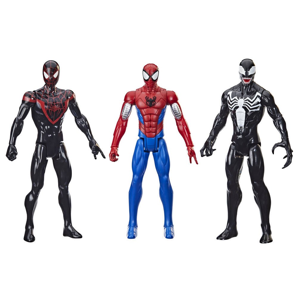 Spiderman titan pack de 3 figurines, figurines