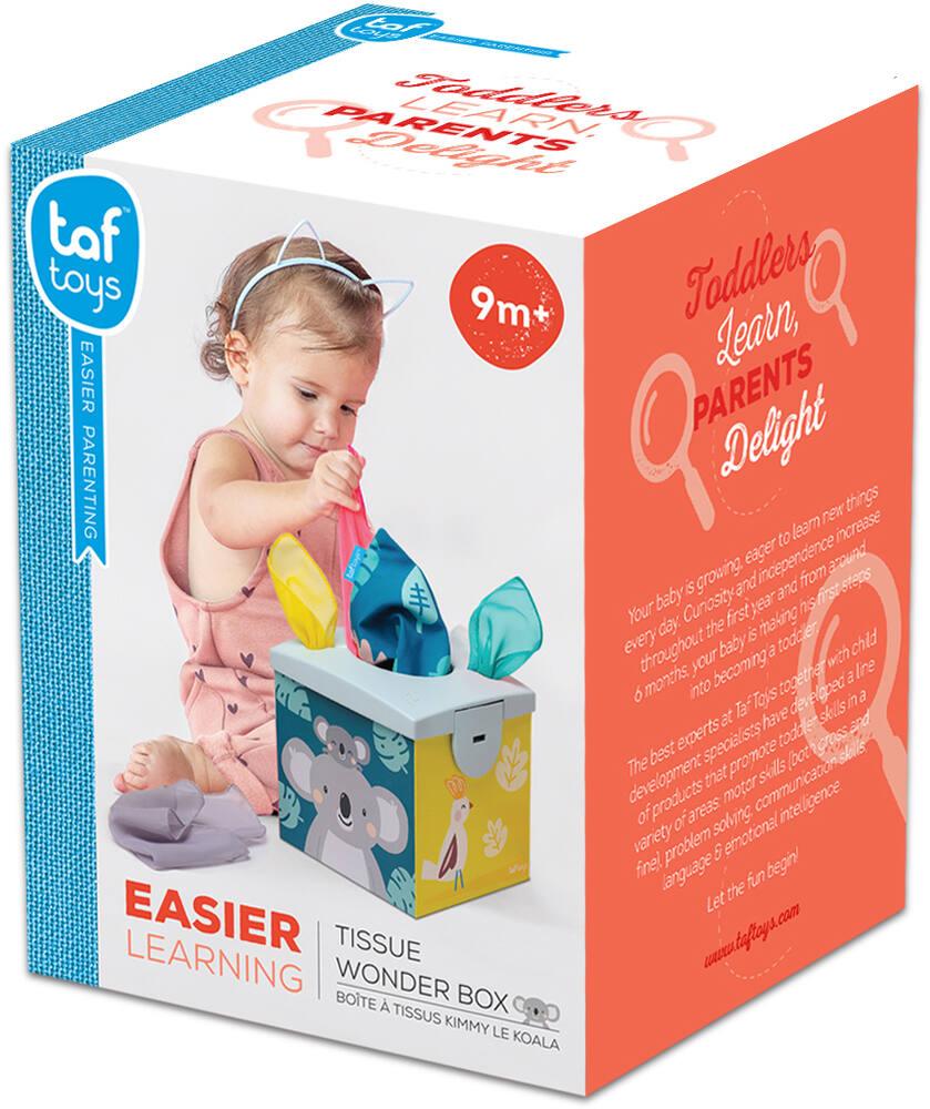 Boîte à Lingettes Taf Toys - 8 Lingettes Textures Pour Bébé Dès 9 Mois