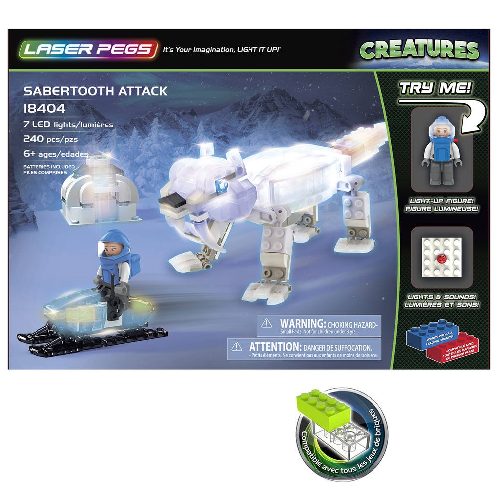 laser pegs sabertooth attack