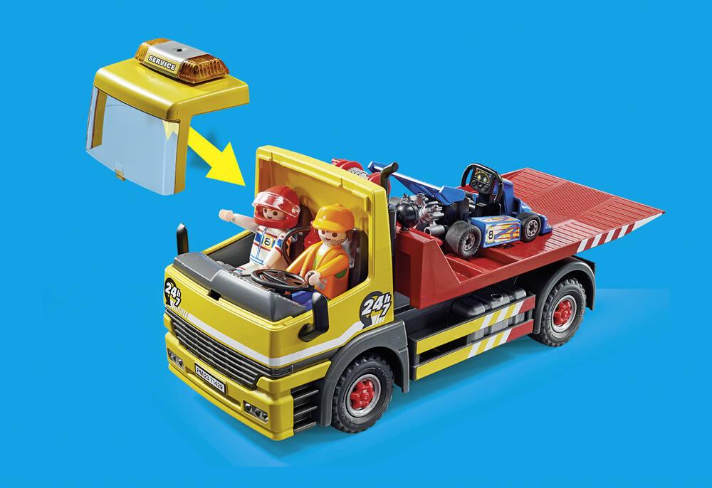 Playmobil 71429 Dépanneuse Avec Quad - Camion Remorquage Avec Gyrophare Pour 446950
