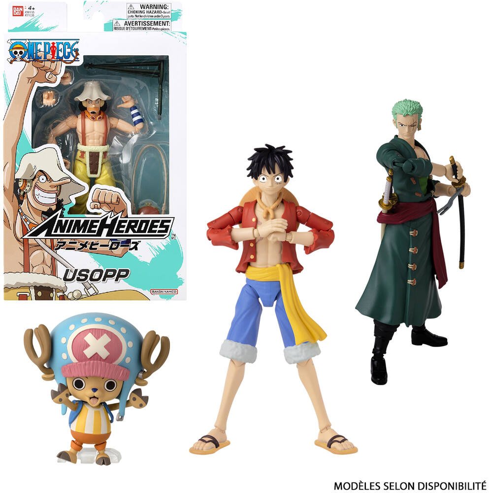 Bandai - Anime Heroes - One Piece - Figurine Anime Heroes 17 cm - Brook -  37006 Multicolore : : Jeux et Jouets