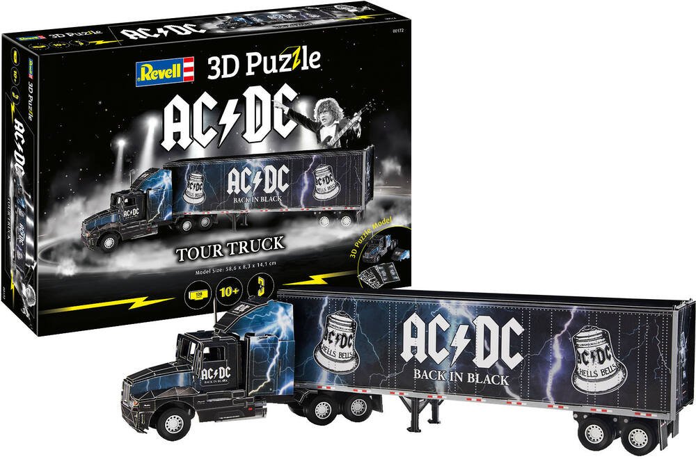 Puzzle 3d 128 pieces - camion de tournee ac/dc, puzzle