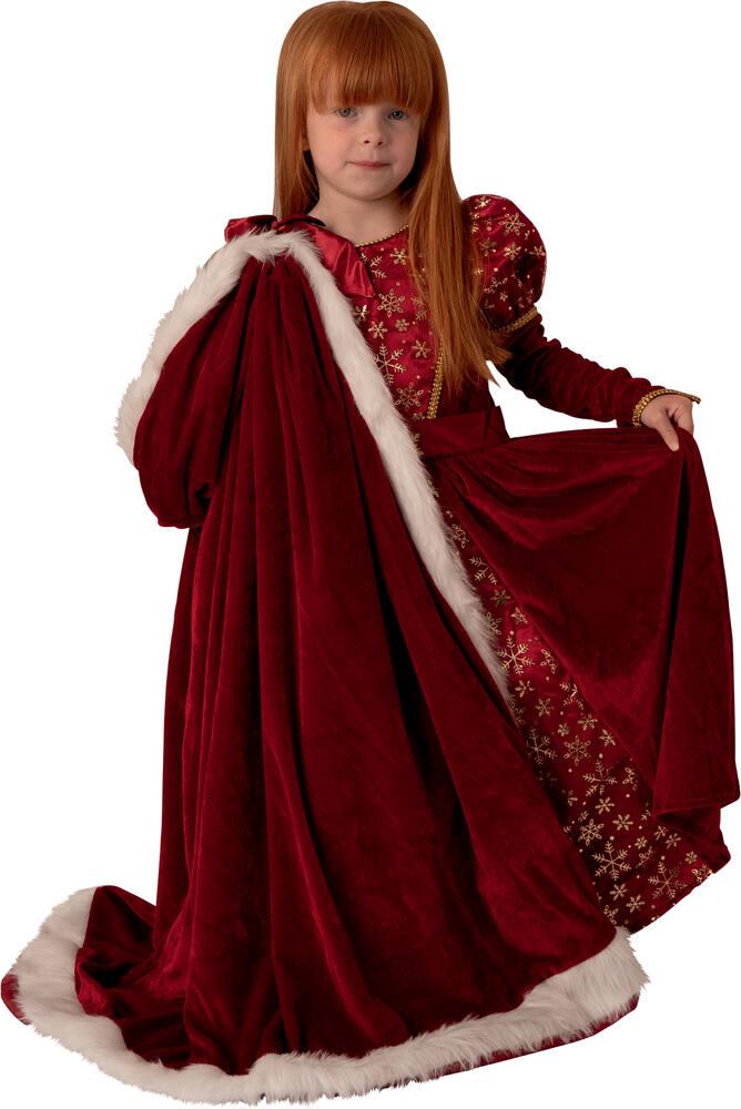 Deguisement robe en velours rouge taille 8-10 ans fetes et