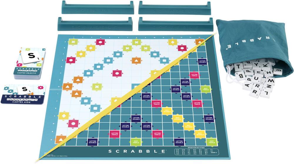 Accessoires Jeu Scrabble Supports Et Compteurs De Points Pour Scrabble - 2 Compteurs Rotatifs + 2 Supports Carreaux - Jeu Classique Supports Carreaux Jeu