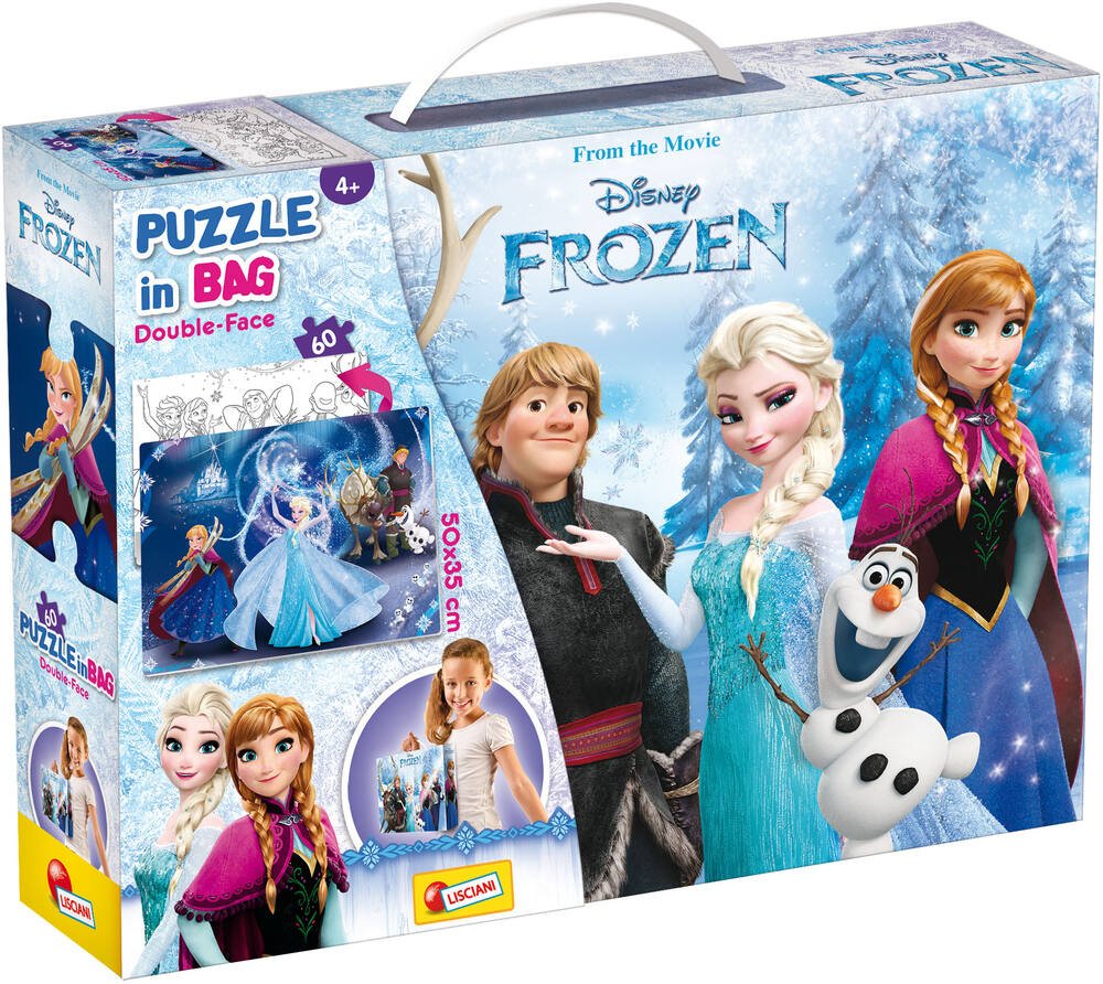 Puzzle in bag 60 pieces - frozen - la reine des neiges, puzzle