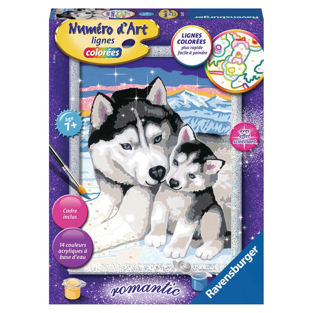 Numero D Art Moyen Doux Bisous De Husky Activites Creatives Et Manuelles Joueclub