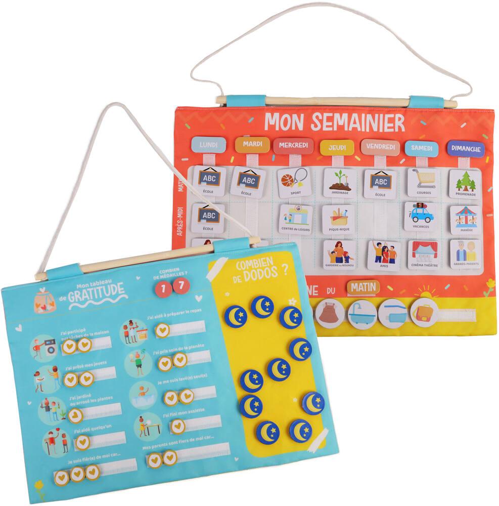 Calendrier éducatif Magnétique Montessori - Planning Hebdomadaire Avec 231 Aimants - Autonomie Dès 3 Ans Semainier Enfant Calendrier éducatif Magnétique Montessori - Planning Hebdomadaire Avec 231 Aimants - Autonomie Dès 3 Ans Semainier Enfant