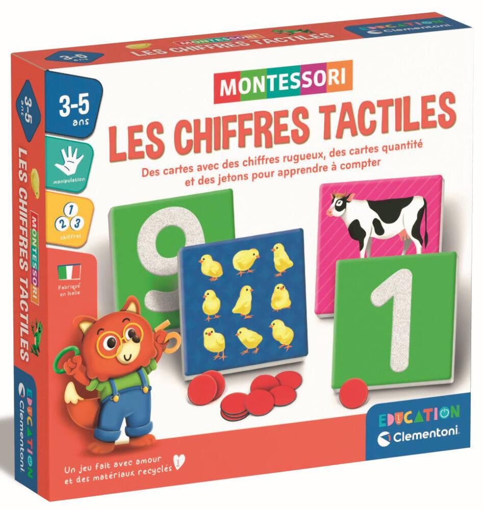 Jeu éducatif Montessori 'Je Compte' - Chiffres En Relief Et Animaux à Associer - Pour Enfants 2-6 Ans - Apprentissage Tactile Et Visuel