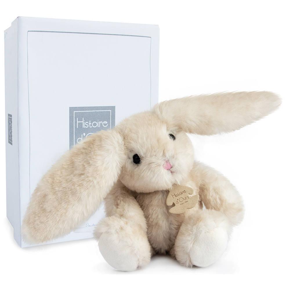 Peluche lapin ecru 27 cm - fluffy | peluche | jouéclub