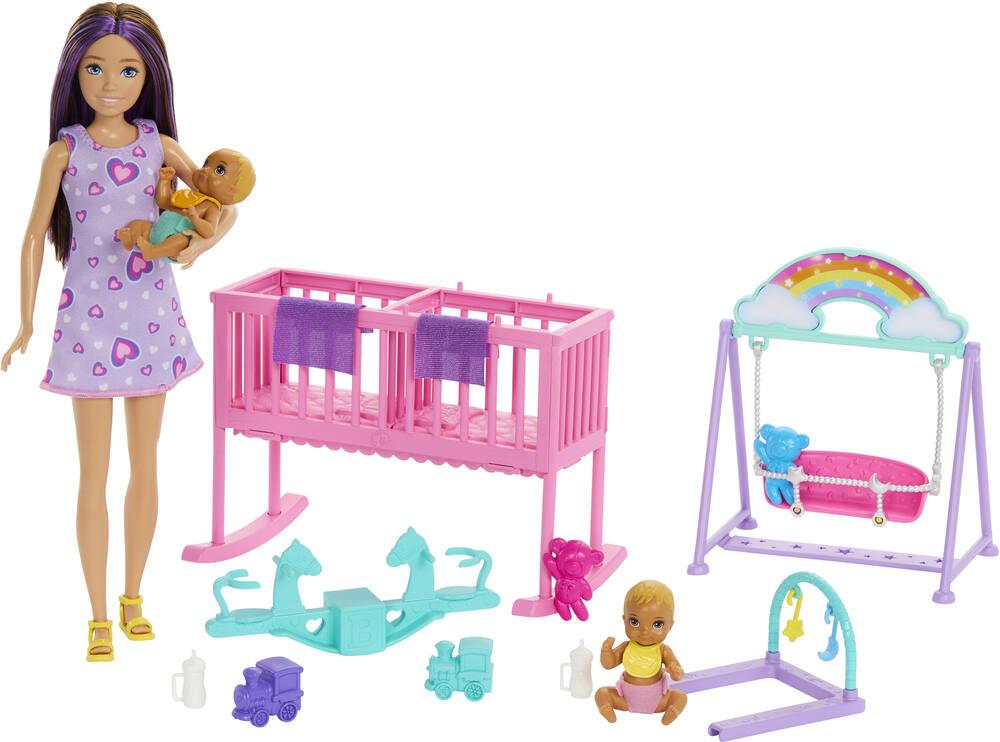 Barbie coffret poupee skipper garderie poupees joueclub