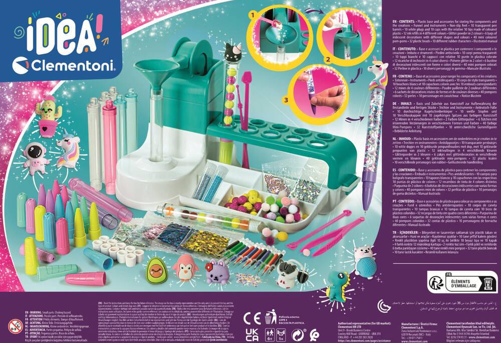 Kit Création De Stylos DIY Pour Enfants - 55+ Accessoires Pour Personnaliser Stylos - Cadeau 4-12 Ans