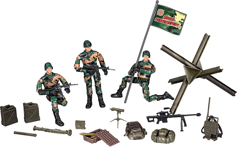 Set militaires figurines avec accessoires, figurines