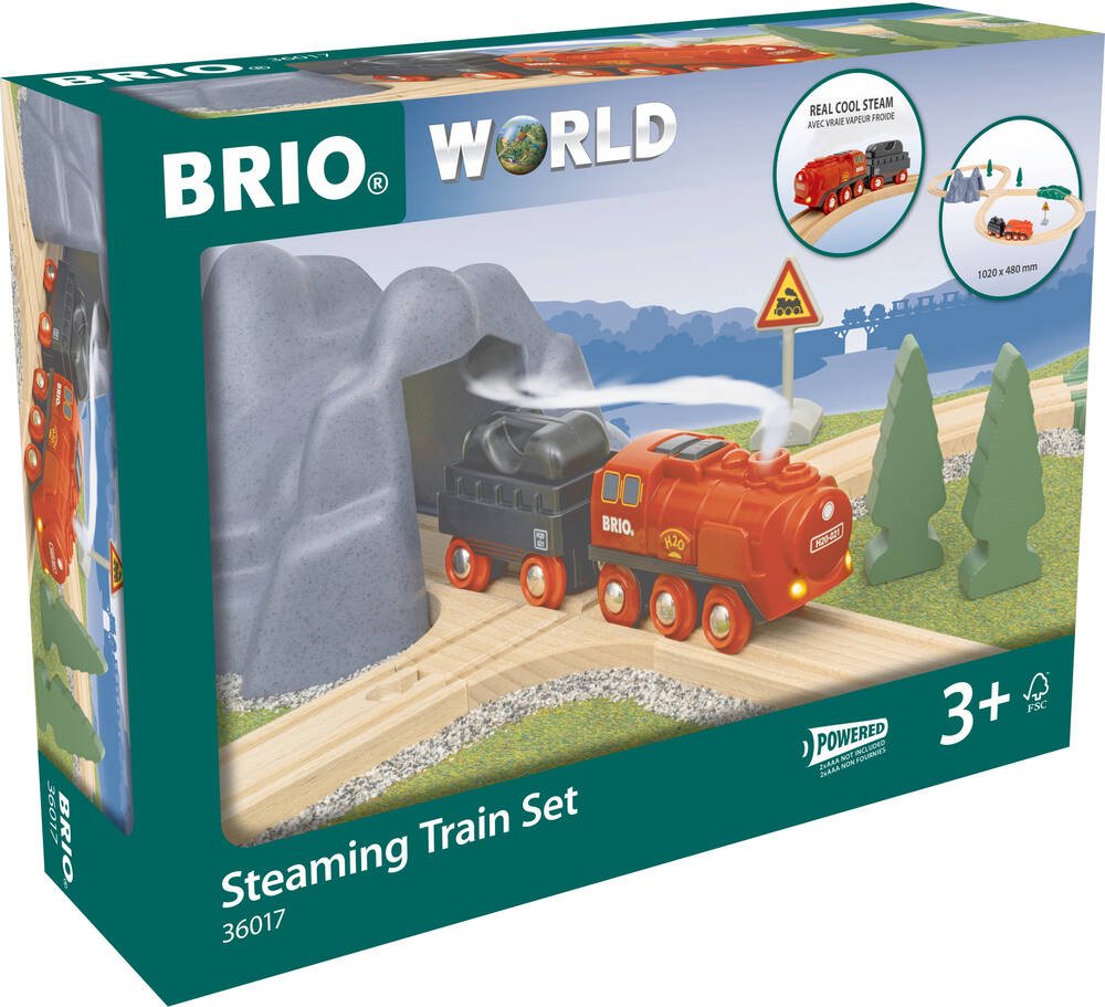 Brio 7312350360172 - circuit locomotive a piles a vapeur