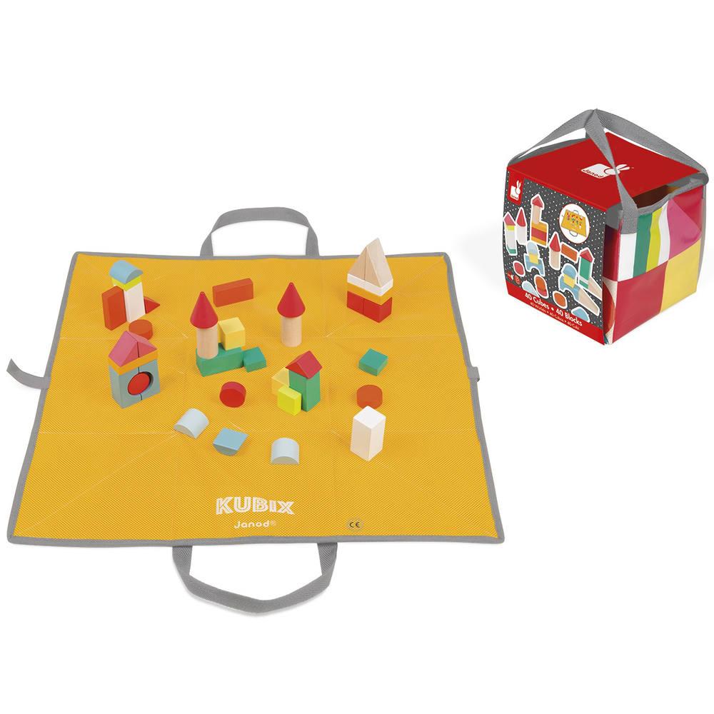 Kubix 40 Cubes En Bois Jouets 1er Age Joueclub