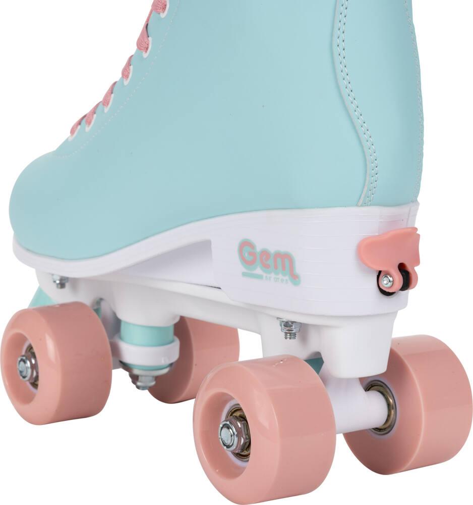 Patins à Roulettes Enfants 2PM SPORTS - Réglables 4 Tailles - Roues PU 82A - Sécurité Triple - Rose/Bleu