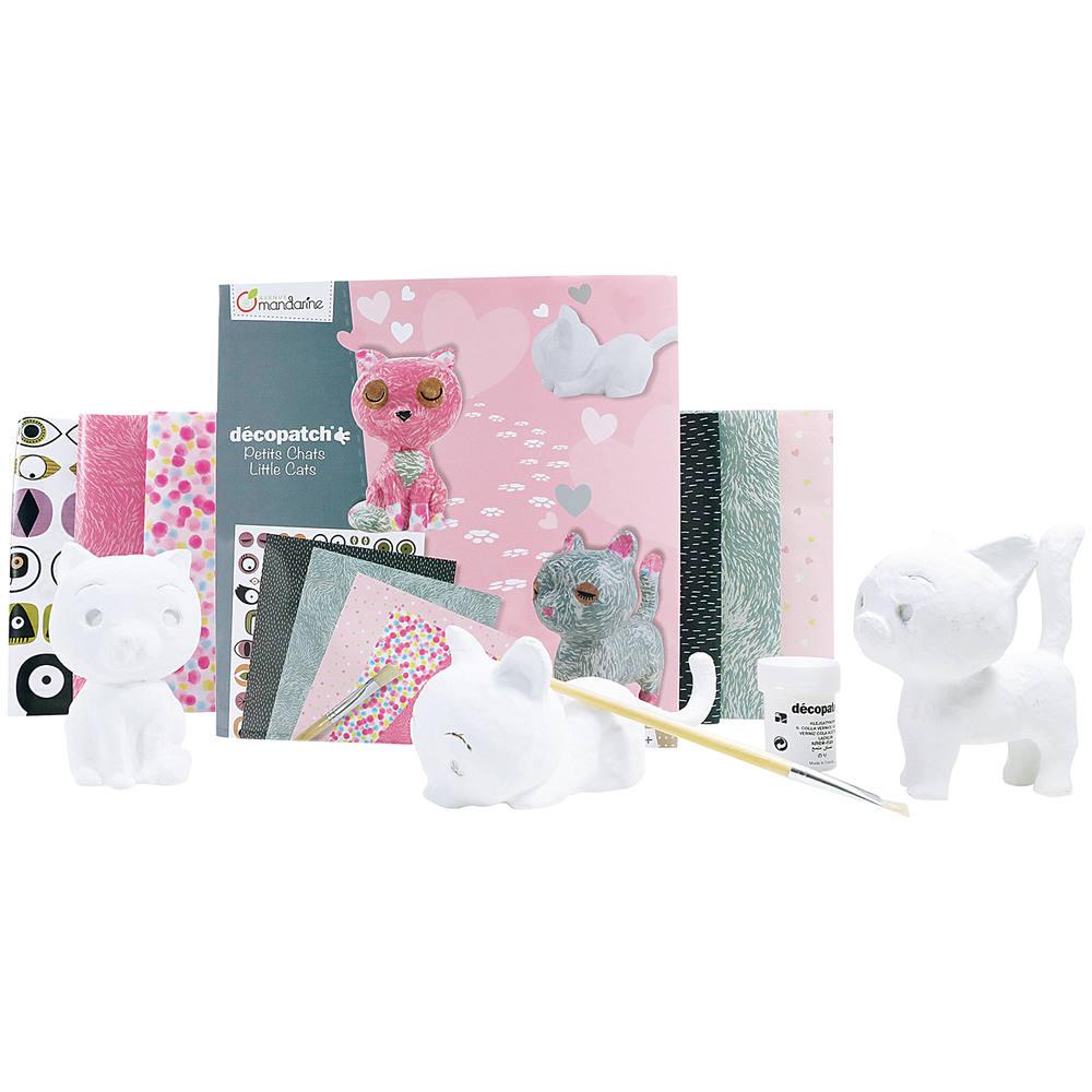 Coffret Creatif Decopatch Kit Chats Activites Creatives Et Manuelles Joueclub