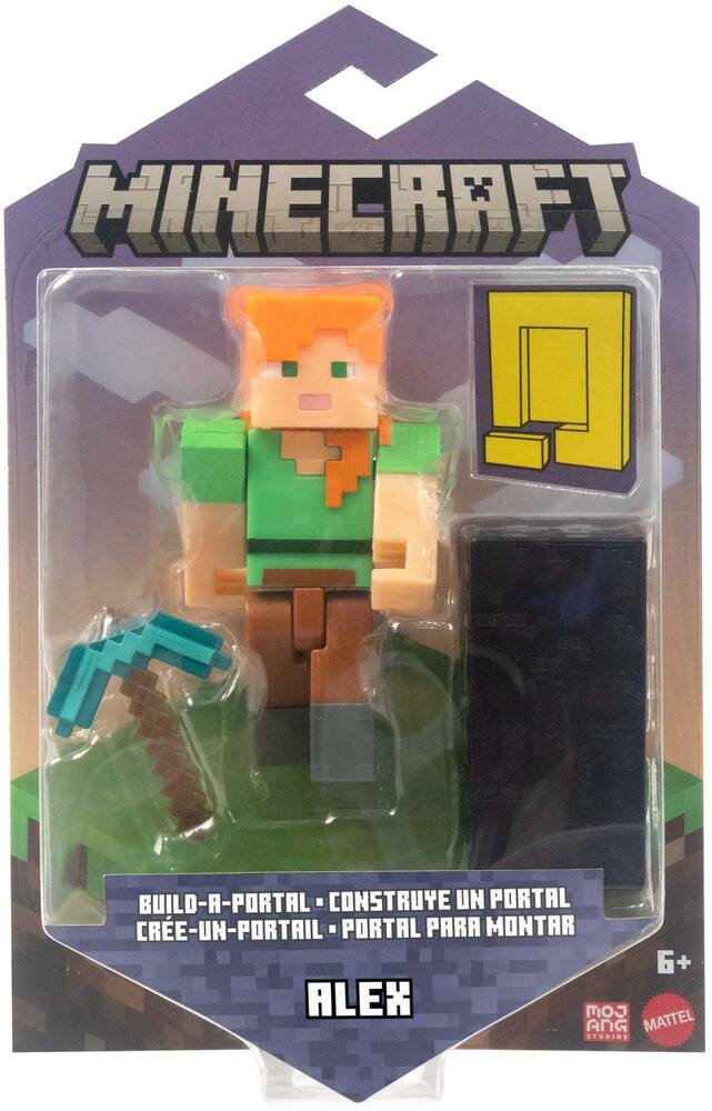 Minecraft-figurine alex avec 1 accessoire