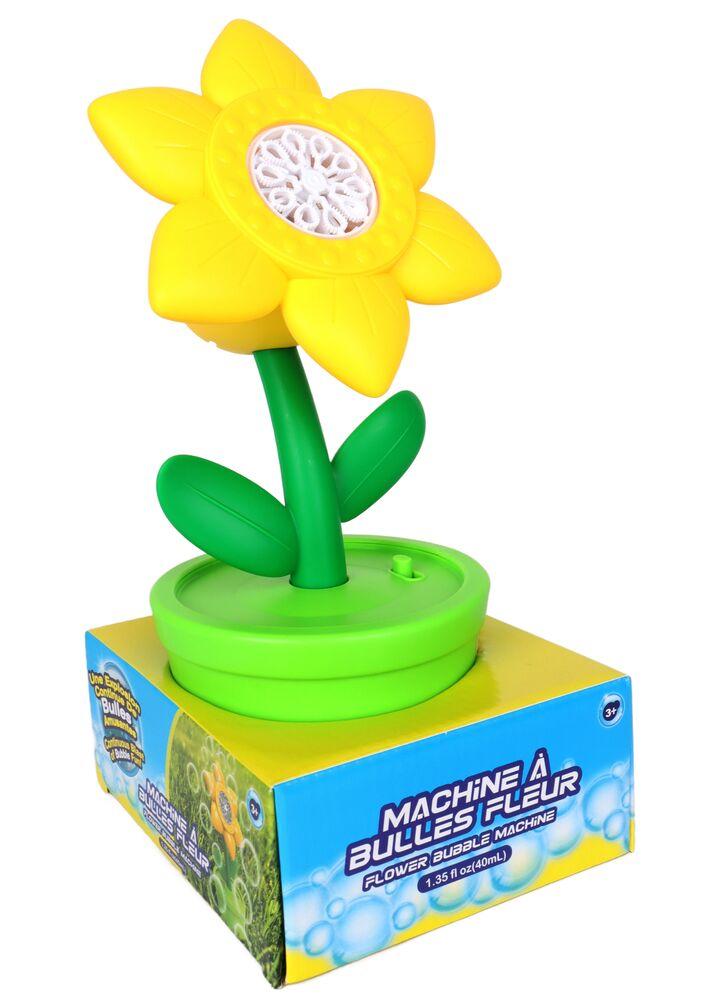 Machine à Bulles Automatique – Souffleur En Forme De Tournesol Avec Musique Et LED – Idéale Pour Fêtes, Jardins Et événements En Plein Air