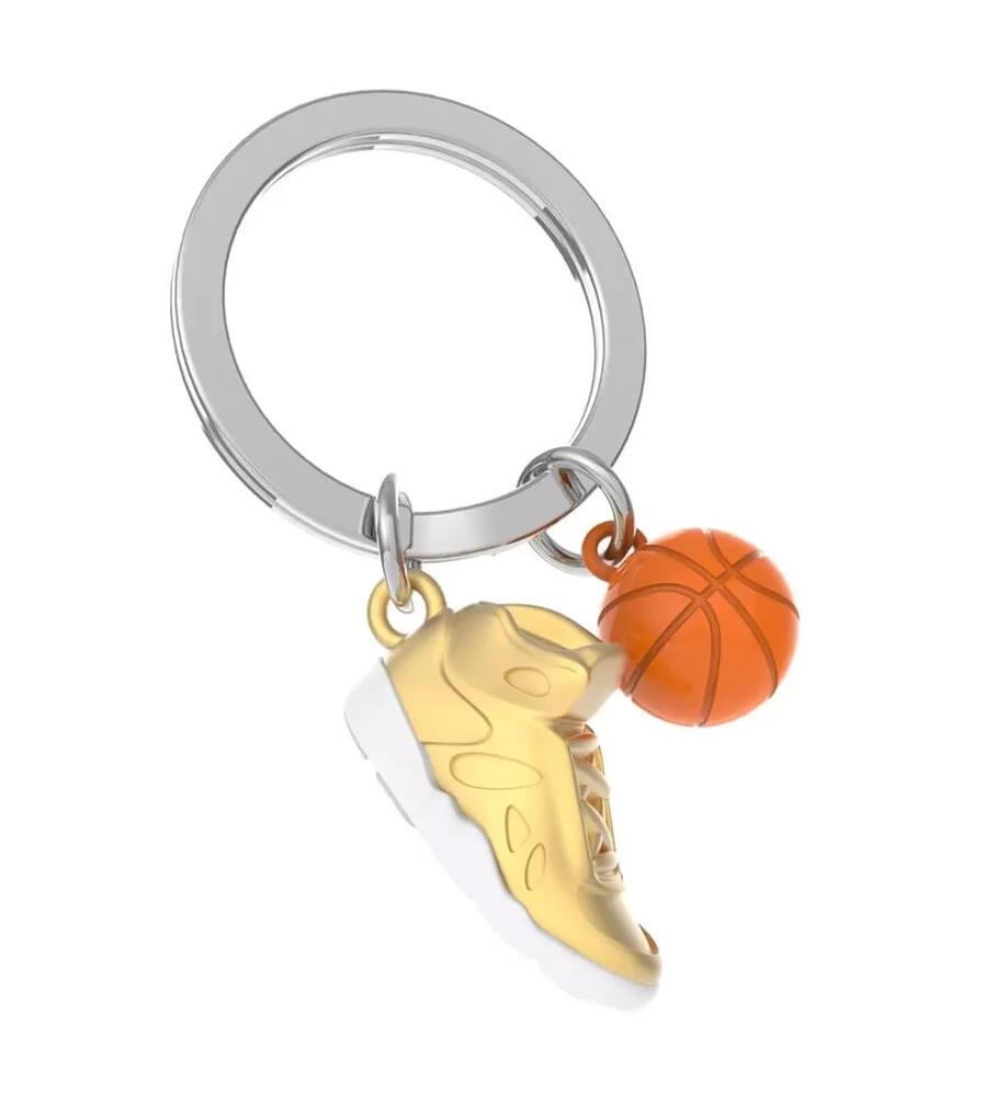 Porte-clés BKstuff – Ballon De Basket Ou Volley – Mini 3,5 Cm – Rigide Et Agréable Au Toucher – Idée Cadeau Sportif