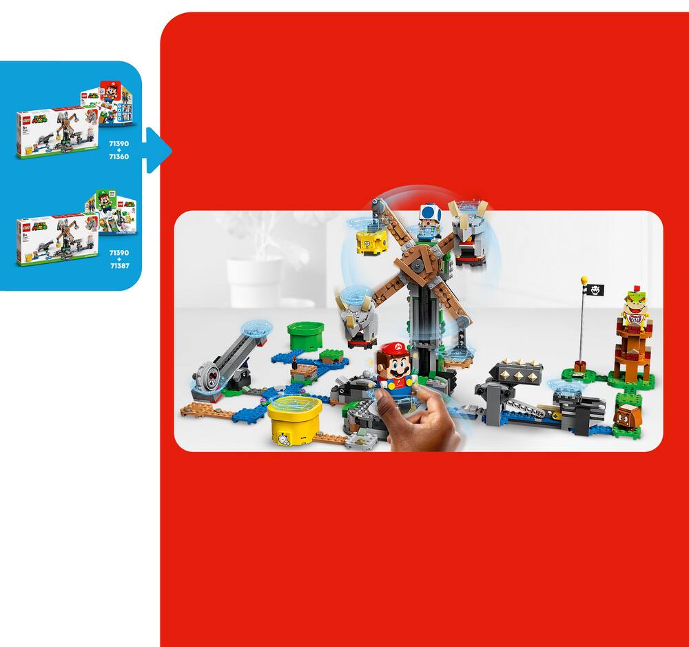 Lego 71390 super mario ensemble d'extension la destruction des
