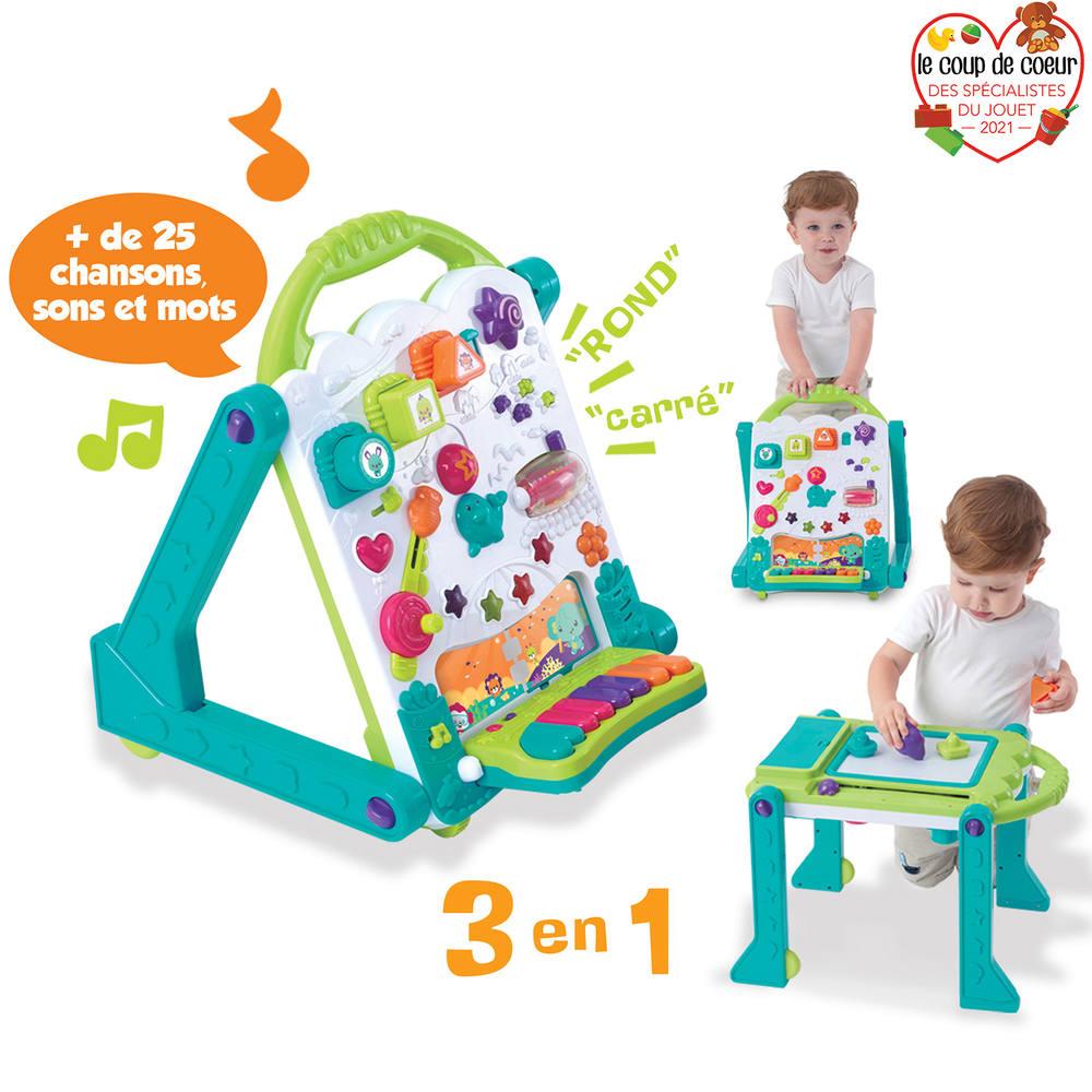 Auby - mon tableau trotteur 3 en 1 | jouets 1er age | jouéclub