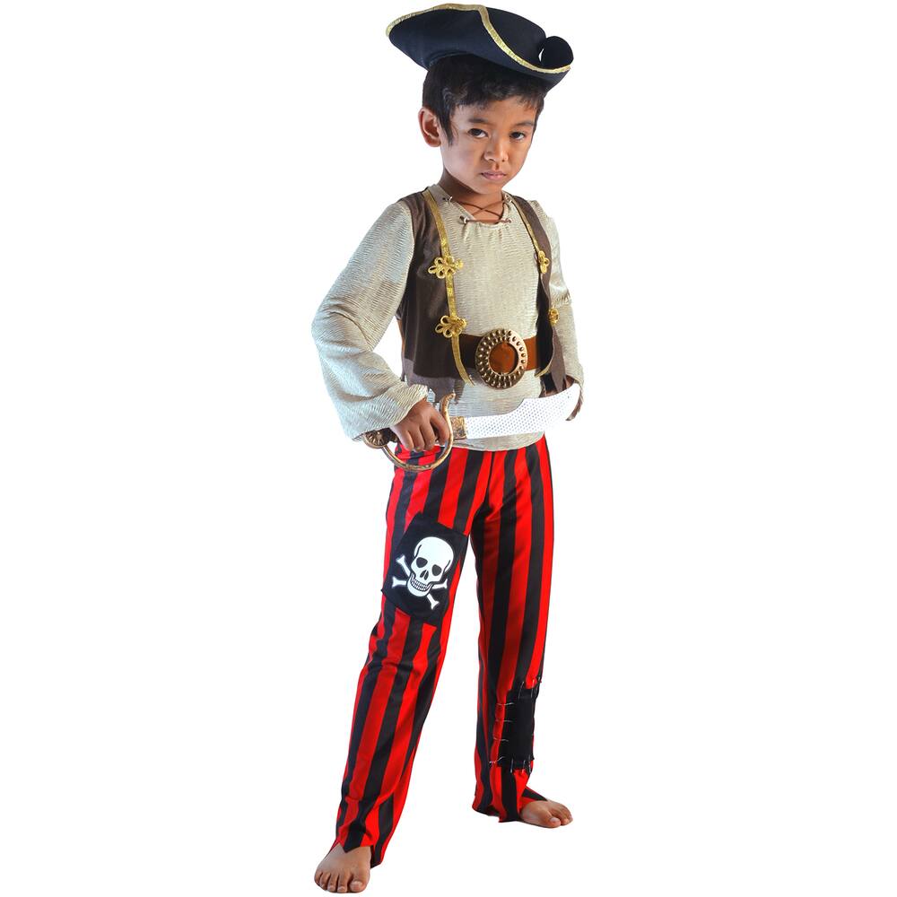 Déguisement - Pirate - 3-4 ans - Déguisements pour Enfant - Se déguiser et  se maquiller - Fêtes et anniversaires