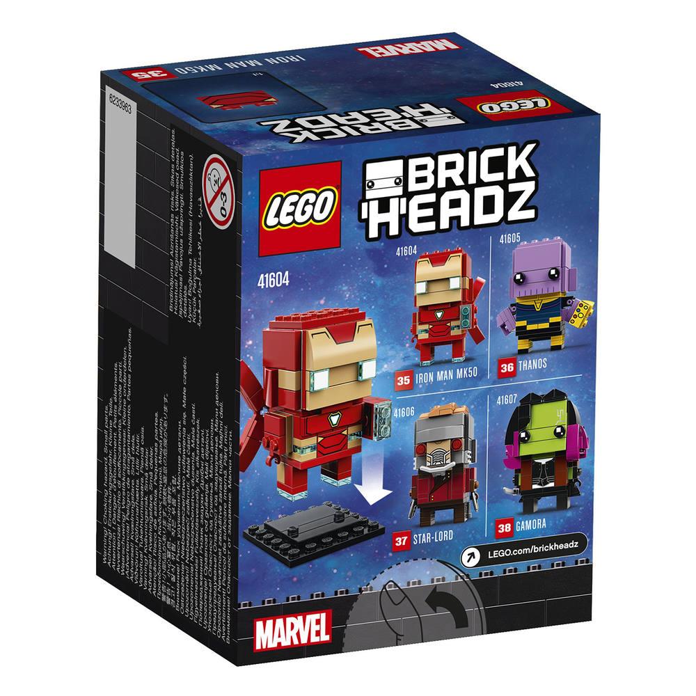 Lego 41604 iron man mk50 | jeux de constructions lego brickheadz avengers jouet club