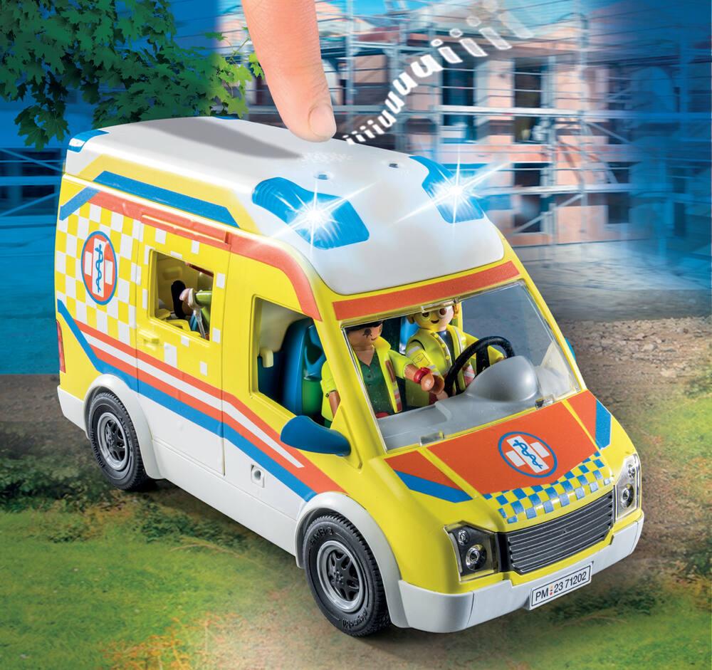 Jouet Ambulance Montessori 2-3 Ans – Lumières Et Sons – Accessoires Médicaux – Figurines – Cadeau Garçon Fille