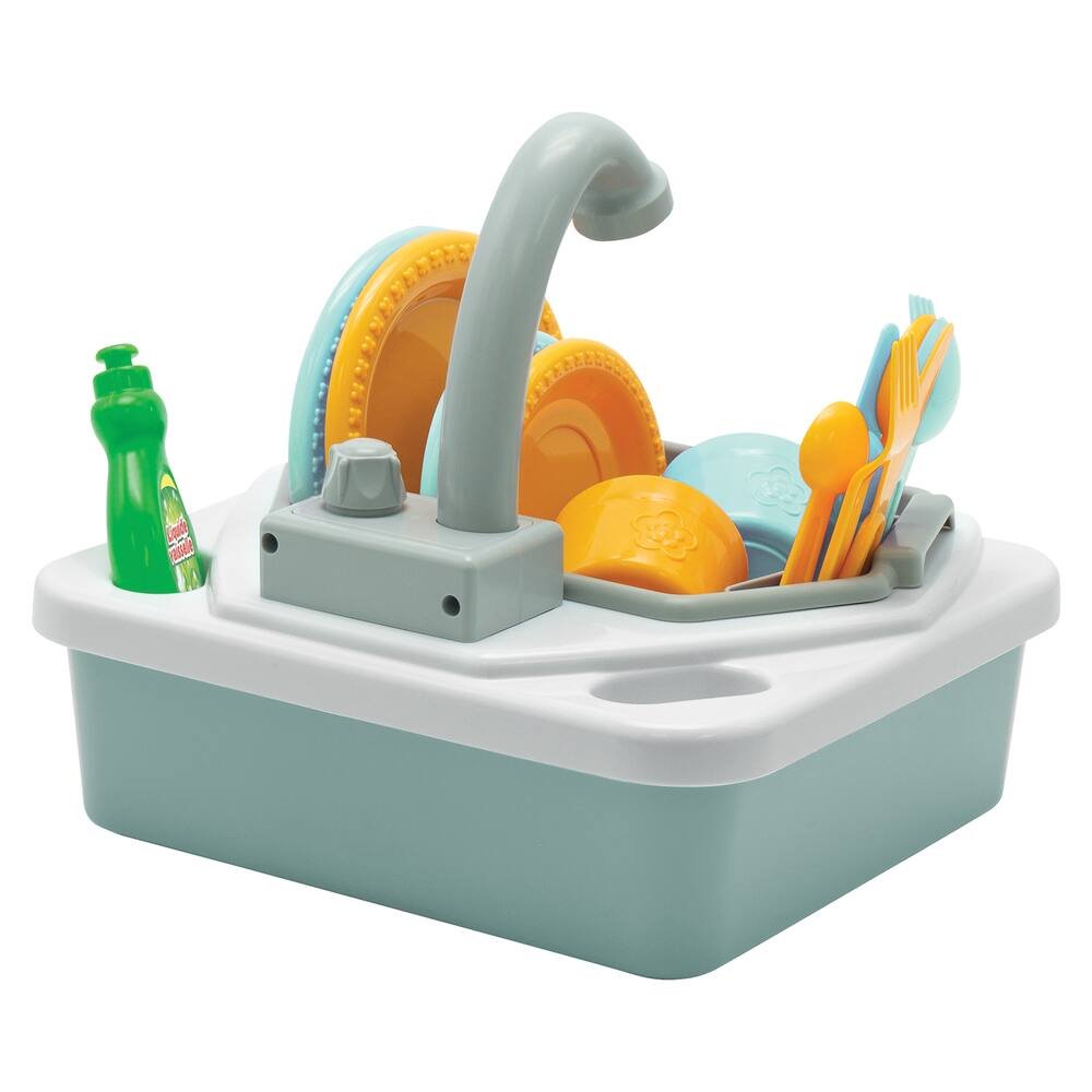 Cinqo- Évier de cuisine, ensemble de jouets avec circuit d'eau et lave- vaisselle