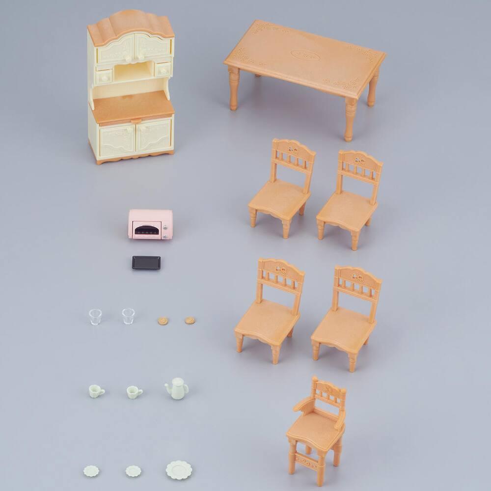 Sylvanian Families - Le Stand de Hamburgers - Coffret 20 Accessoires et 1 Figurine - Plongez