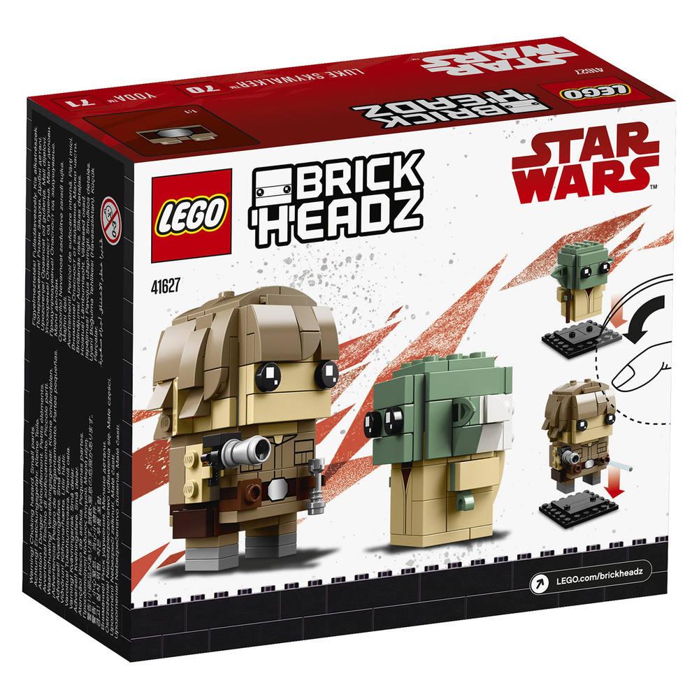 Lego 41627 luke skywalker™ & yoda™ star wars | jeux de lego brickheadz avengers jouet club