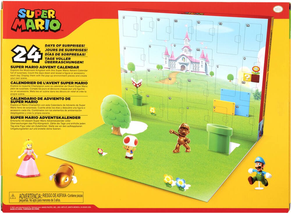 Nintendo Super Mario™ Calendrier de l'Avent avec 17 figurines 6cm