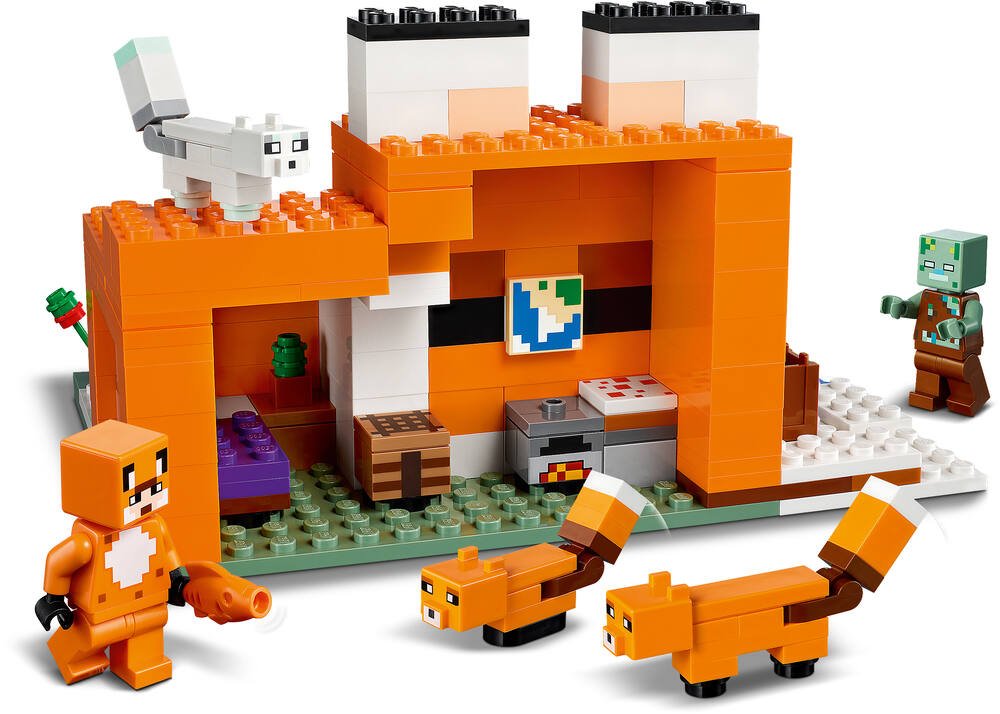 Le refuge du renard dans LEGO Minecraft : une aventure de construction et  de créativité 