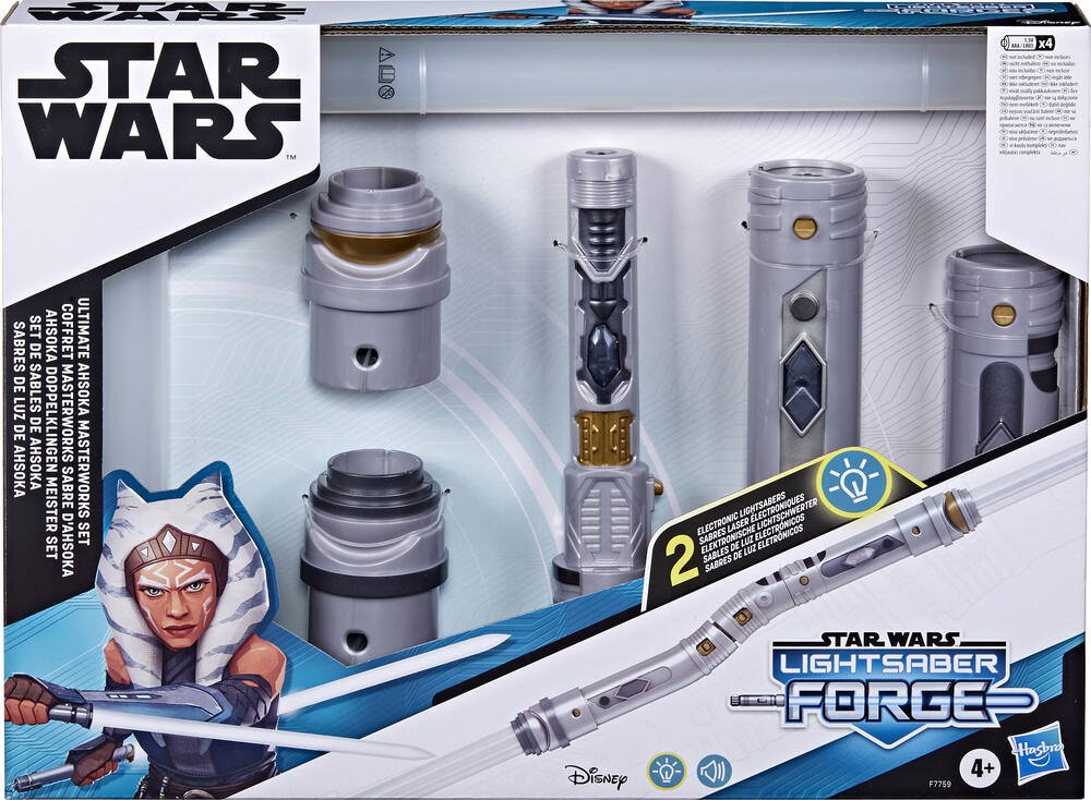 Star Wars Lightsaber Forge, coffret Masterworks sabre d'Ahsoka, sabre laser  électronique personnalisable, jouets Star Wars pour enfants - Notre  exclusivité