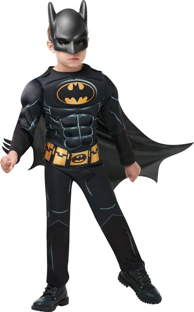 Dc comics batman - deguisement luxe - taille m 5-6 ans, fetes et  anniversaires