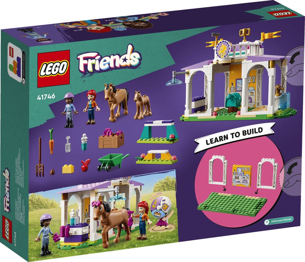 LEGO Friends Le dressage de chevaux et la remorque 41441 LEGO : la boite à  Prix Carrefour