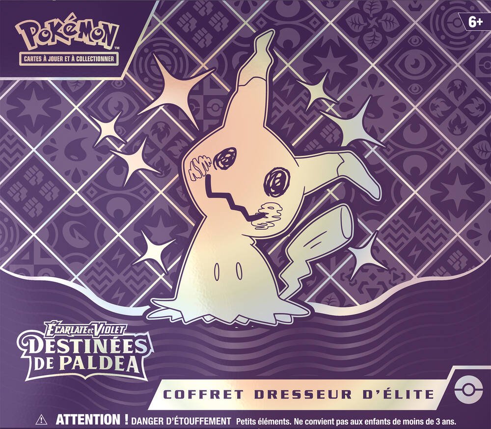 Pokémon - Destinée De Paldéa (EV045) - Coffret Dresseur D'Elite Mimiqui  (ETB) - Le Cercle Du Jeu