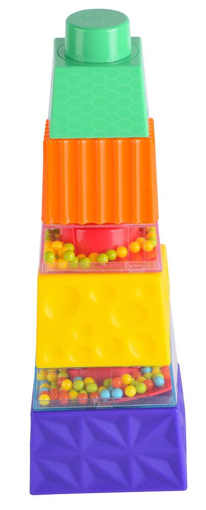 Learning Resources – 4 Cubes Sensoriels Apaisants – Mousse, Toupie, Labyrinthe, Perles – Anti-stress Pour Enfants Dès 3 Ans – Avec Plateau