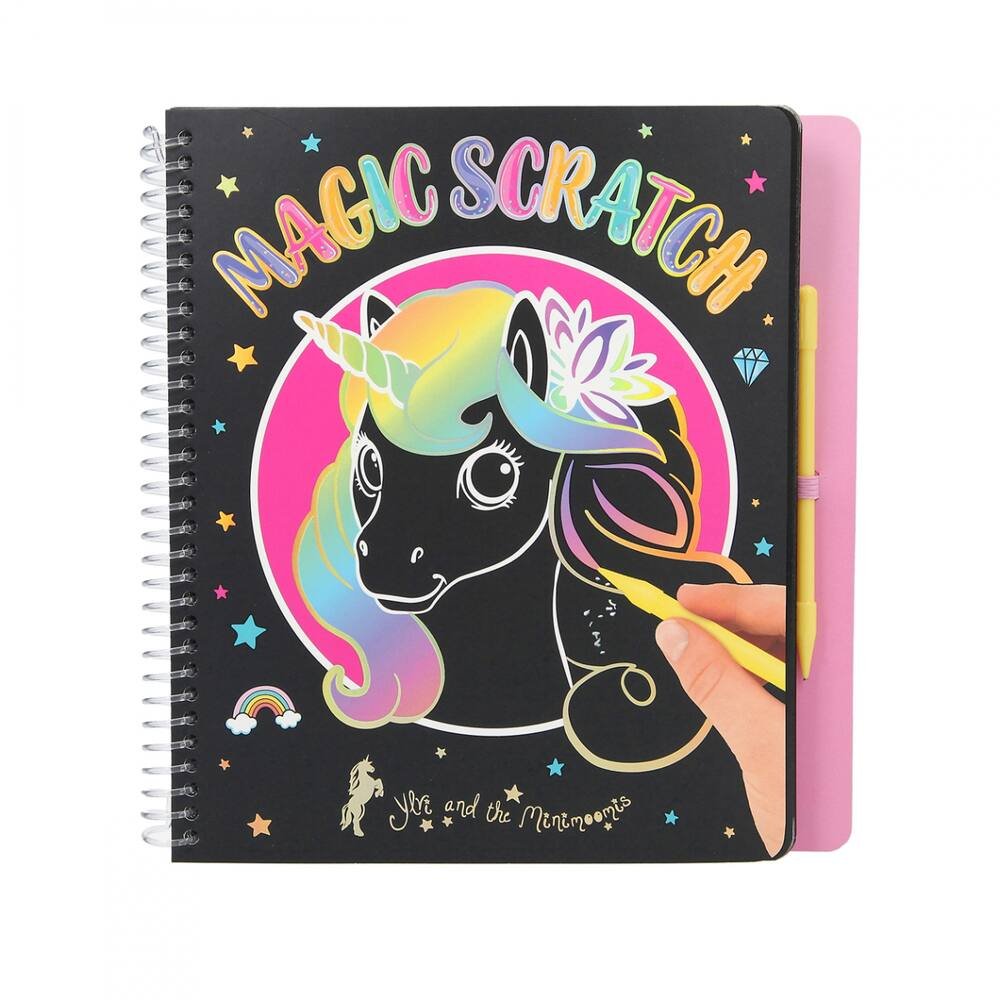 Depesche 10453 Magic Scratch Cahier créatif Ylvi and The Minimoomis 20 x 19,5 x 2 cm Multicolore env 