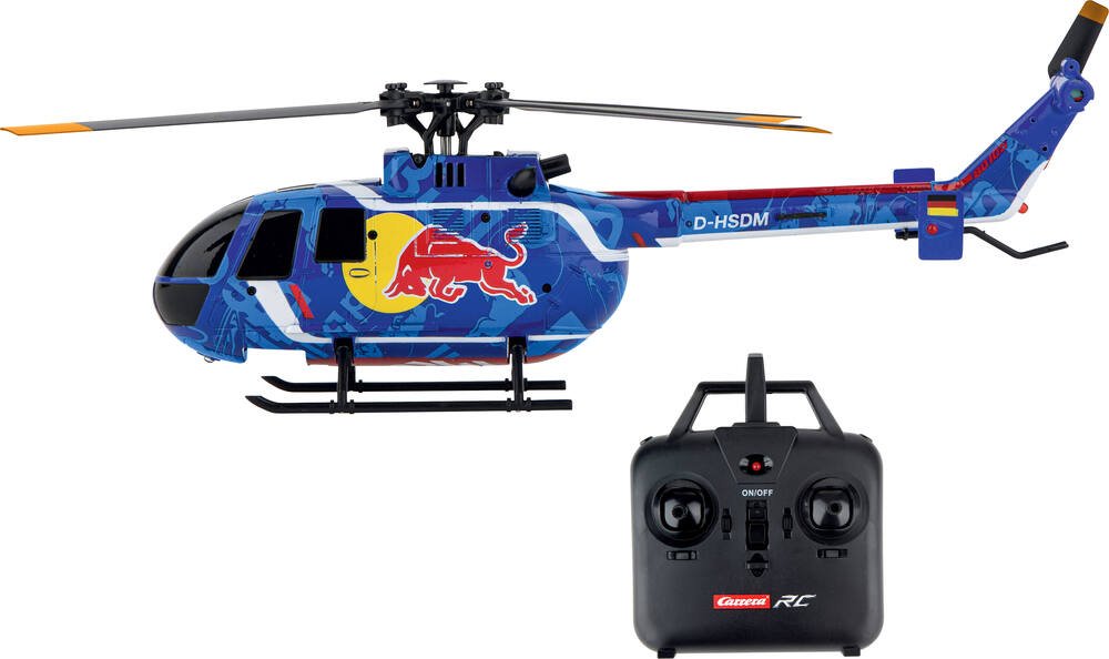 Helicoptere radiocommande red bull stunt, vehicules-garages