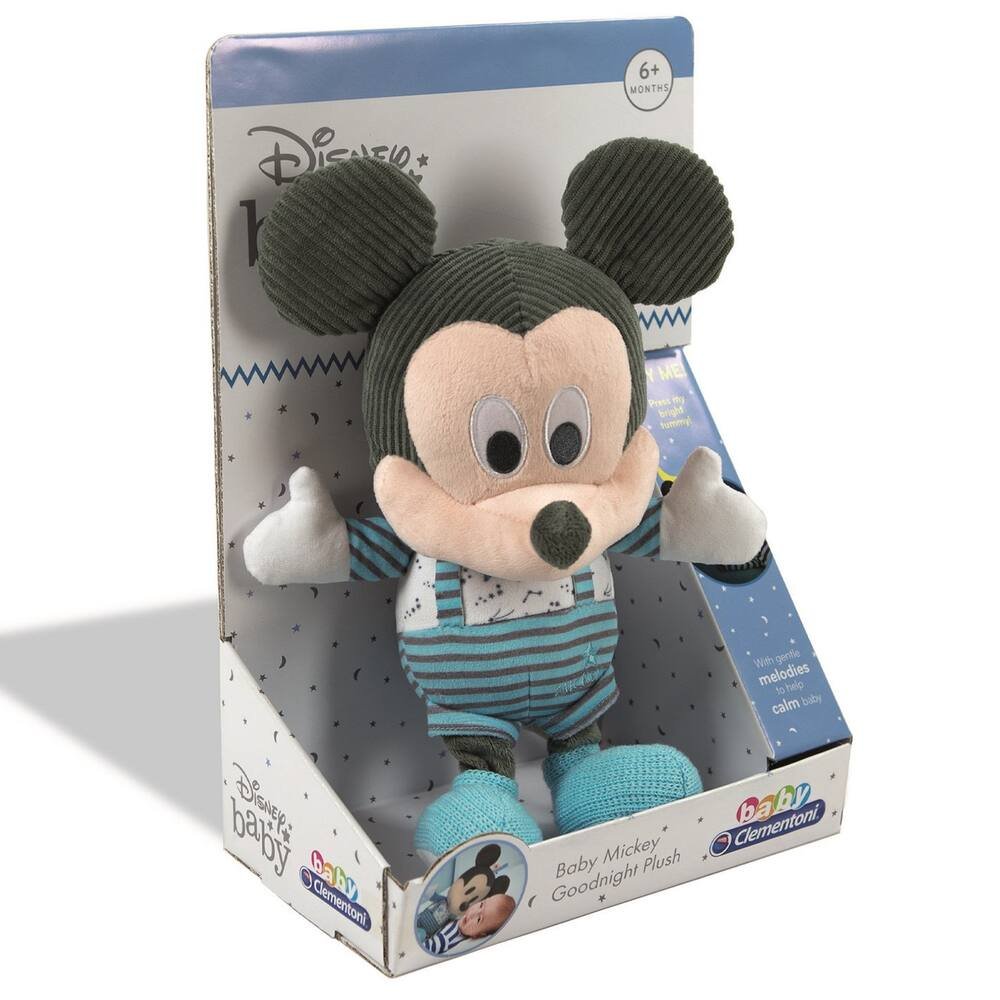 Peluche Veilleuse Mickey - Clementoni - Interactive et Apaisante - Pour  Bébé dès la Naissance