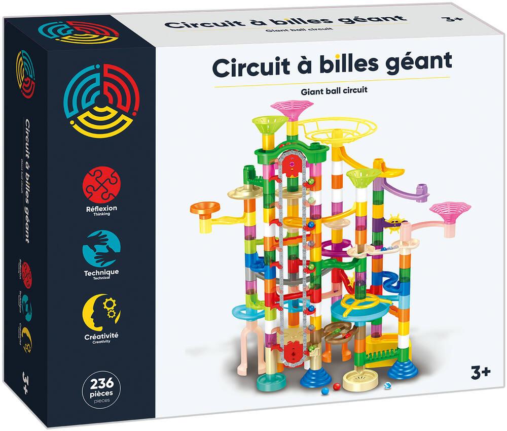 Circuits De Billes 88 Pièces Avec Figurines Animaux - Piste De Course Construction Pour Enfants 3 Ans+