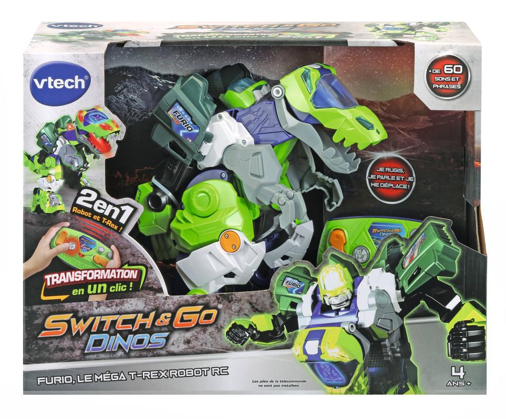 Switch \u0026 go dinos-furio mega t-rex robot radiocommande | jeux educatifs |  jouéclub
