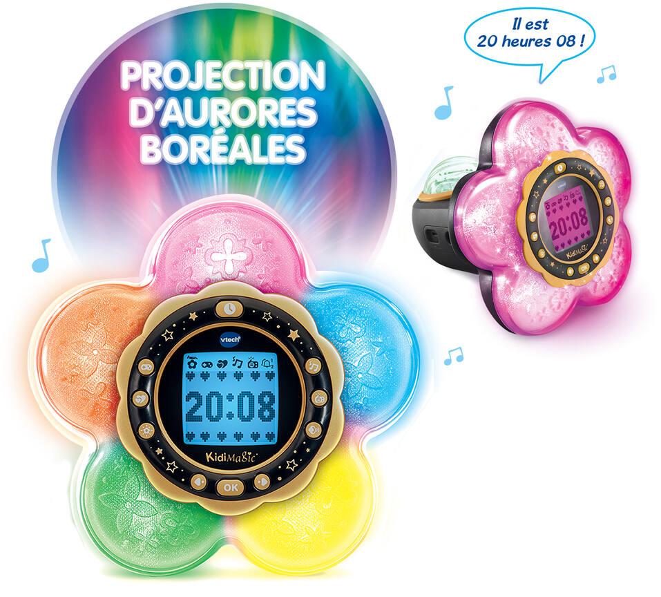 VTech - KidiMagic StarLight Rose, Radio Réveil Enfant 9 en 1, Étoile