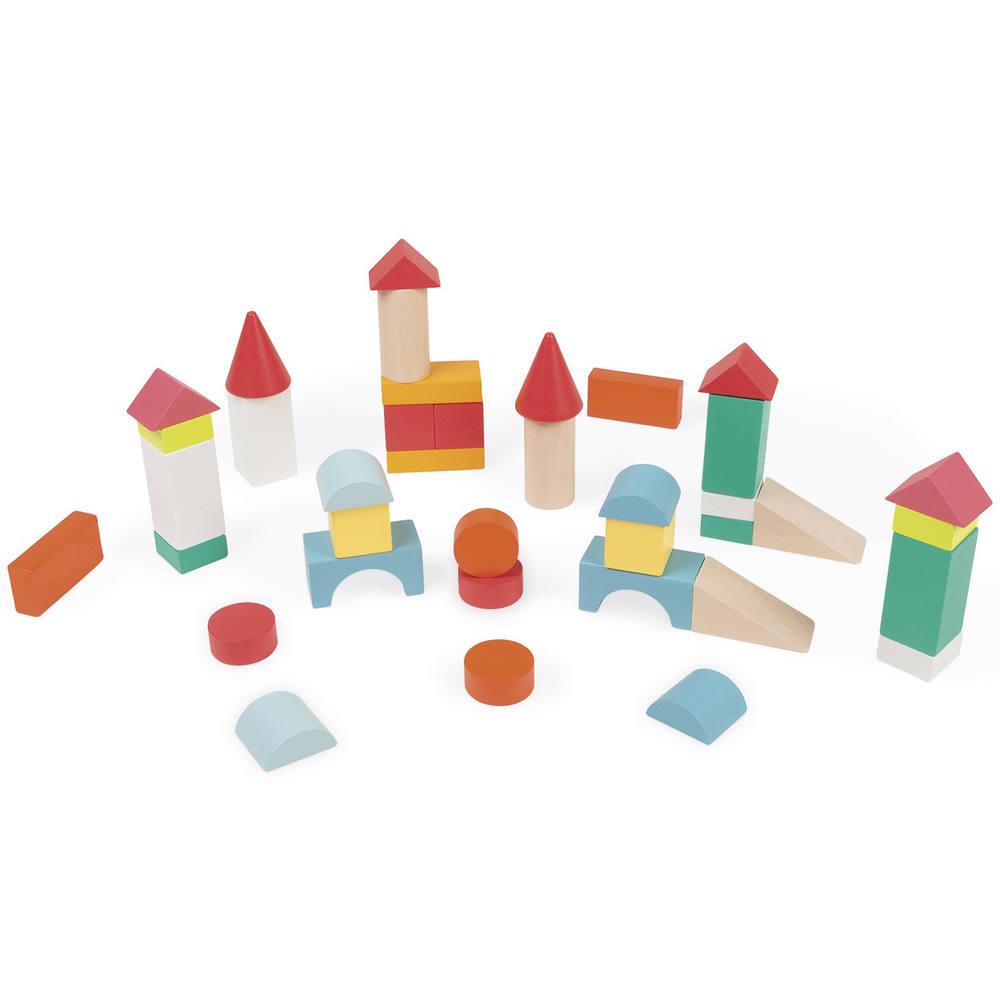 Kubix 40 Cubes En Bois Jouets 1er Age Joueclub