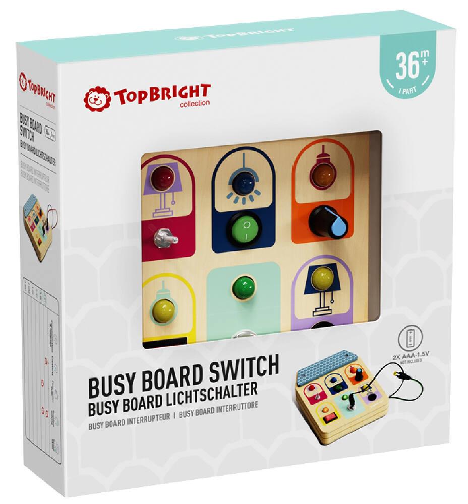 Busy Board Topbright - Plateau Multi-Activités Éducatif Montessori Avec 15 Éléments Pour Enfants