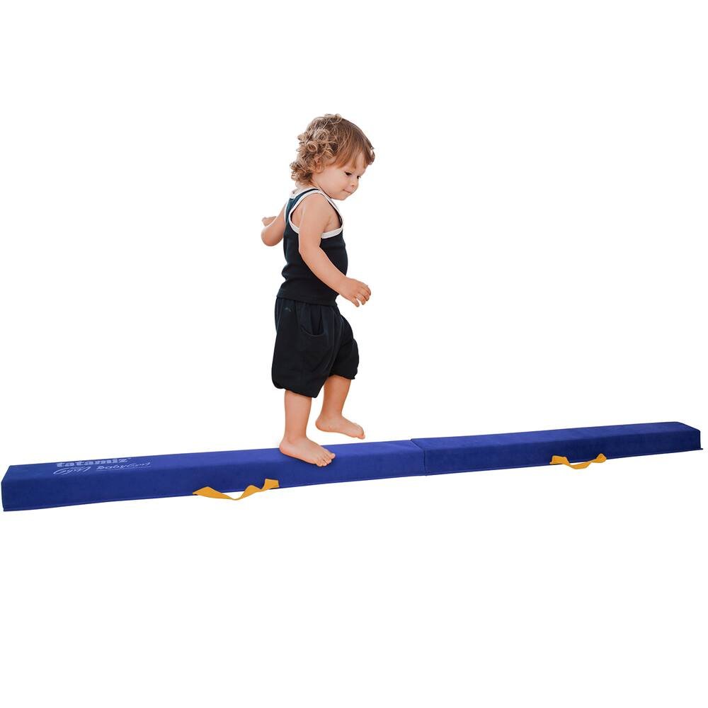 Nous vendons des tapis de poutre d'équilibre en mousse pliable de 9 pieds,  équipement de gymnastique portable pour gymnaste, enfants ou pom-pom girls,  noir 