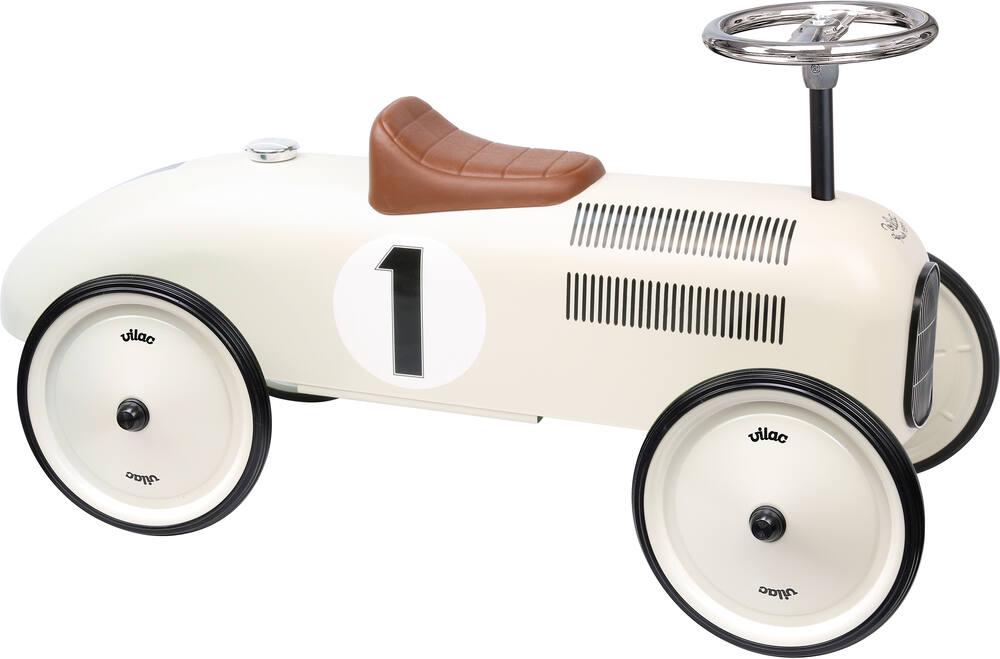Porteur voiture vintage blanc creme jouets 1er age jouéclub