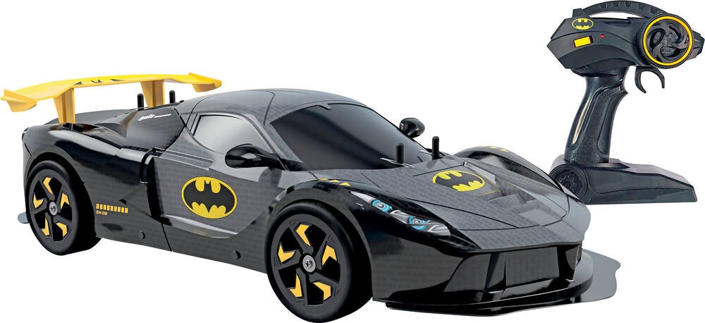 Dc comics batman - voiture radiocommande gotham city racer, vehicules-garages