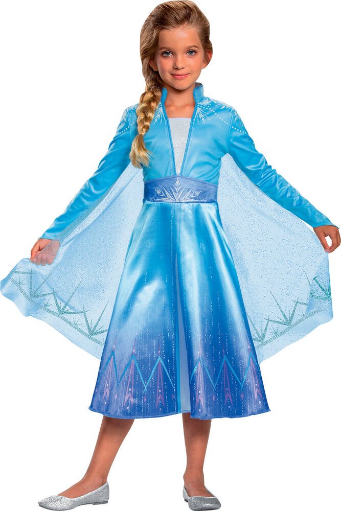 Robe Déguisement Elsa La reine des neiges Disney taille 4 ans rose